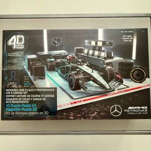 4D Build AMG PETRONAS FORMULA ONE 3D Puzzle Kit LED Lights | NEW In Box